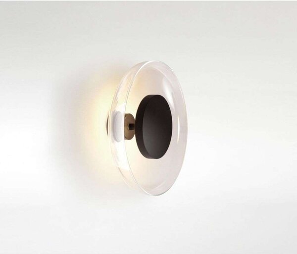 MARSET LED стенна лампа Aura Plus Ø 25 cm On/Off, прозрачна, Прозрачен, Дневна/трапезария, Пластмаса, Дизайн