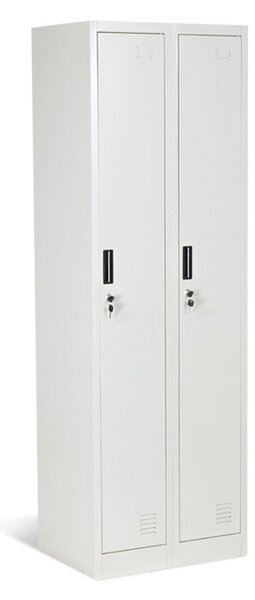 Гардероб Carmen CR-1242-2 J, 2 бр. шкафове, метален, сив