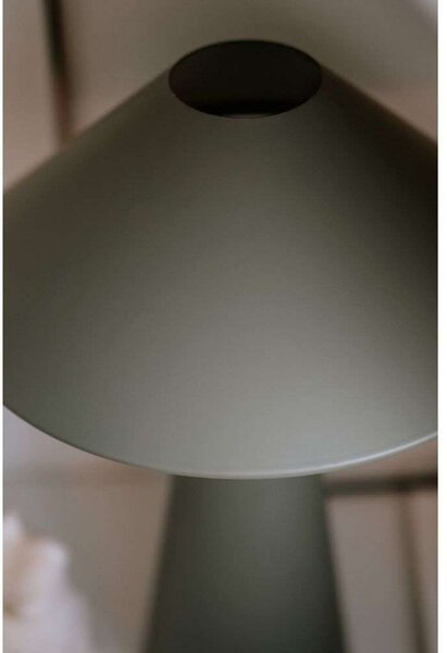 Globen Lighting Настолна лампа Cannes, зелена, височина 40 cm, Зелен, Дневна/трапезария, Метал, Скандинавски