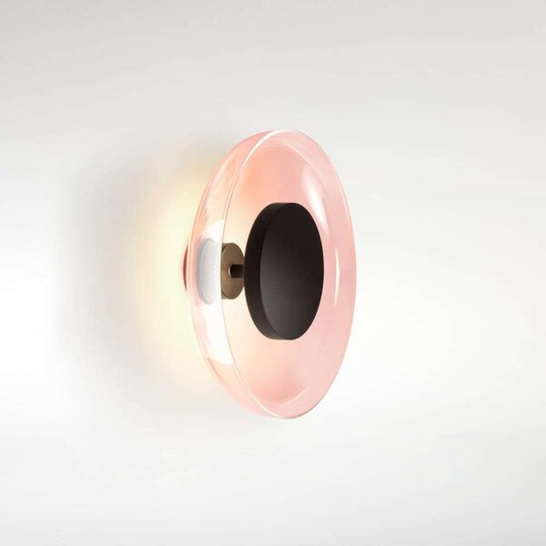 MARSET LED стенна лампа Aura Plus Ø 25 cm on/off меден цвят, Мед, Дневна/трапезария, Алуминий, Дизайн