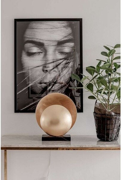 Globen Lighting Настолна лампа ORBIT, месинг, височина 32 cm, Злато / месинг, Дневна/трапезария, Метал, Дизайн