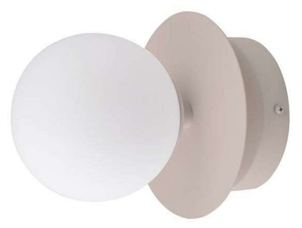 Globen Lighting стенна лампа ART DECO, бежова/бяла Ø 16 cm IP44, Затъмняване, Бежов, Дневна/трапезария, Метал, Дизайн, Глобус