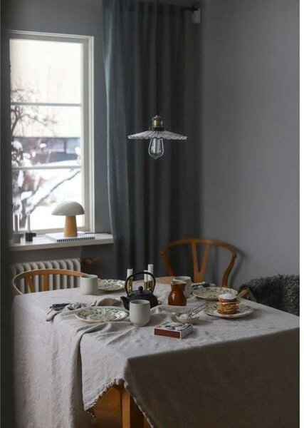 Globen Lighting Висяща лампа COBBLER, прозрачна, Ø 25 cm, Затъмняване, Прозрачен, Дневна/трапезария, Метал, Винтидж