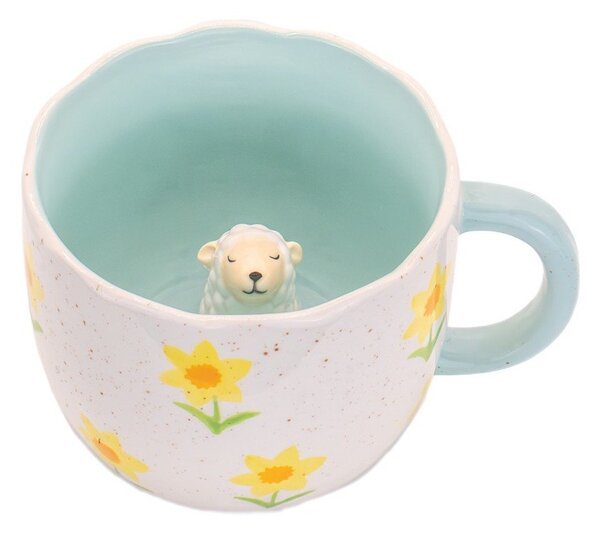 Синя/кремава порцеланова чаша 350 ml Surprise Sheep – Sass & Belle