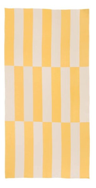Жълта памучна плажна кърпа 100x160 cm Su – noo.ma