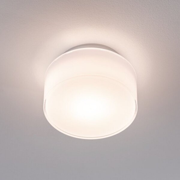 Paulmann LED таванска лампа Maro, бяла, Ø 16 cm, IP44, Бял, Баня, Пластмаса, Модерен