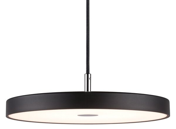 Paulmann LED висяща лампа Hildor, черна Ø 31 cm 3-степенно регулиране на, Затъмняване, Черен, Дневна/трапезария, Метал, Модерен