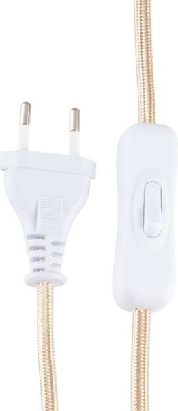 Globen Lighting Настолна лампа IRIS, кремава, височина 39 cm, Бежов, Дневна/трапезария, Стъкло, Винтидж