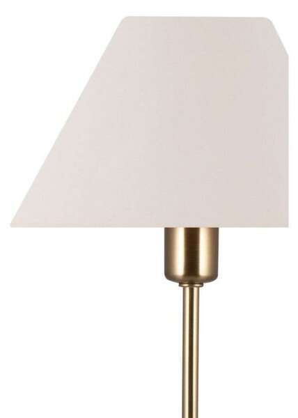 Globen Lighting Настолна лампа IRIS, кремава, височина 51 cm, Бежов, Дневна/трапезария, Стъкло, Винтидж