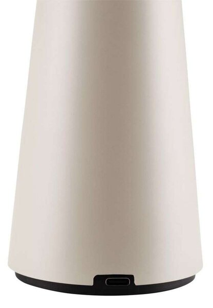 Globen Lighting акумулаторна настолна лампа Cannes, бежова, 26 cm IP44, Затъмняване, Бежов, Дневна/трапезария, Пластмаса, Скандинавски