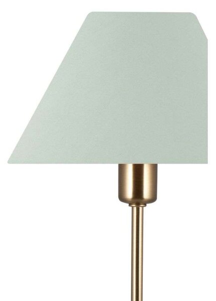Globen Lighting Настолна лампа IRIS, зелена, височина 51 cm, Зелен, Дневна/трапезария, Стъкло, Винтидж