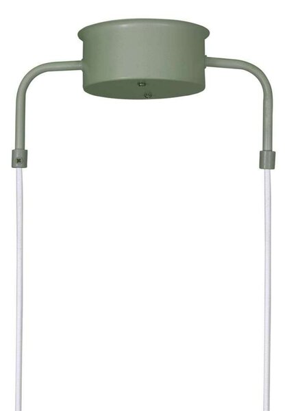 Globen Lighting Висяща лампа CURVE 3, зелена, 3-свещник, 95 cm, Затъмняване, Зелен, Дневна/трапезария, Метал, Винтидж