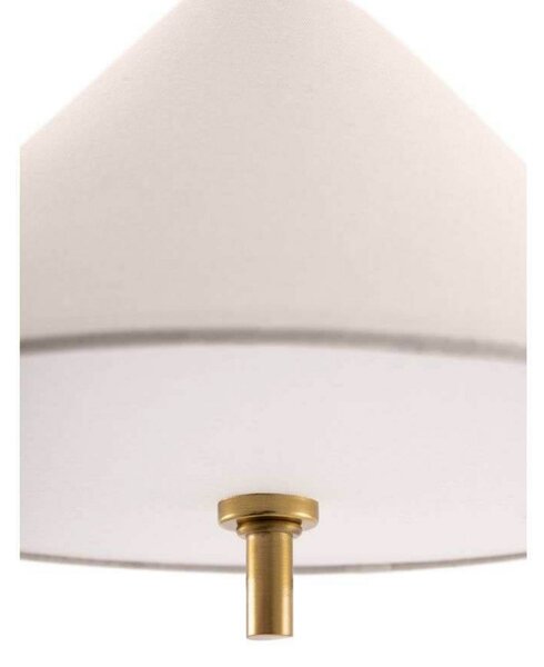 Globen Lighting Висяща лампа IRIS, кремава, Ø 25 cm, Затъмняване, Бежов, Дневна/трапезария, Плат / текстил, Винтидж