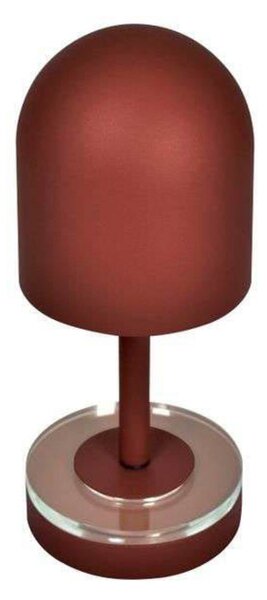AYTM акумулаторна лампа Luceo, кафява, метал, 24 cm, с регулиране на яркостта,, Затъмняване, Кафяв / ръждив, Дневна/трапезария, Метал, Модерен