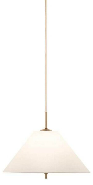 Globen Lighting Висяща лампа IRIS, кремава, Ø 25 cm, Затъмняване, Бежов, Дневна/трапезария, Плат / текстил, Винтидж