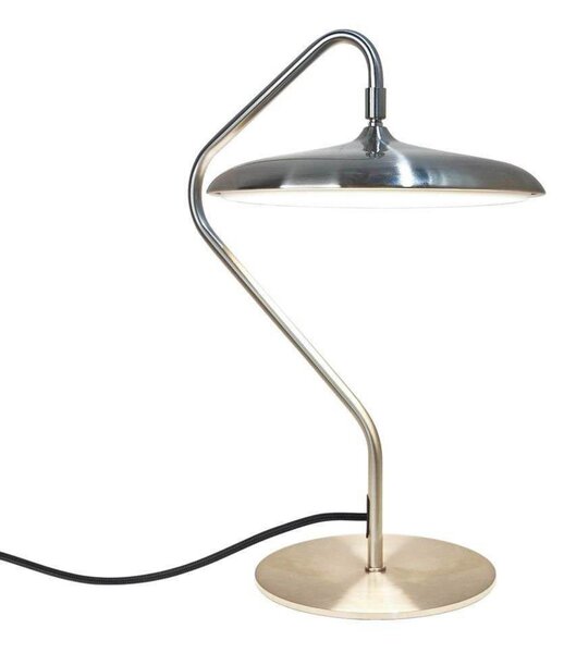 DFTP by Nordlux LED настолна лампа Artist, цвят стомана, височина 41 cm, неръждаема стомана, Металик, Дневна/трапезария, Неръждаема стомана, Скандинавски