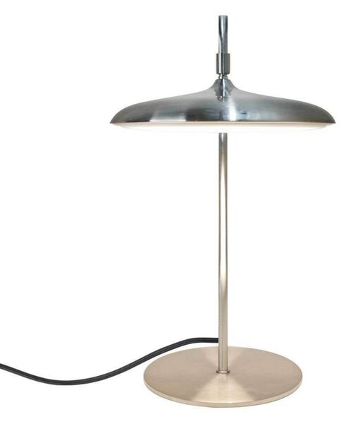 DFTP by Nordlux LED настолна лампа Artist, цвят стомана, височина 41 cm, неръждаема стомана, Металик, Дневна/трапезария, Неръждаема стомана, Скандинавски