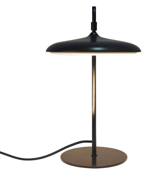 DFTP by Nordlux LED настолна лампа Artist, черна, височина 41 cm, метал, Черен, Дневна/трапезария, Метал, Скандинавски