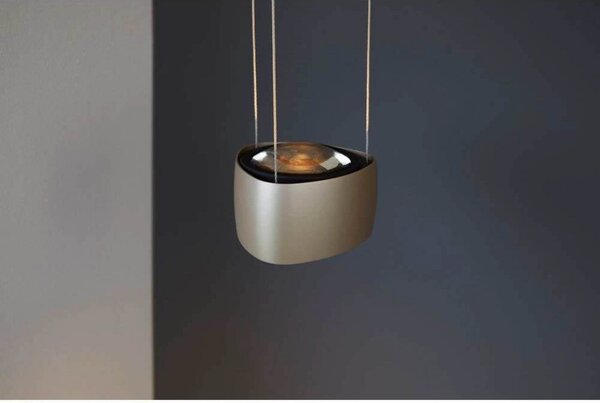 LOOM DESIGN LED висяща лампа Air, сива, алуминий, 13 cm, Затъмняване, Бежов, Дневна/трапезария, Алуминий, Модерен
