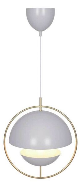 Nordlux Висяща лампа Tavia, бяла, Ø 33 cm, метал, Затъмняване, Бял, Дневна/трапезария, Метал, Скандинавски