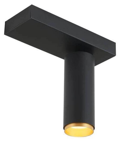LOOM DESIGN LED тавански прожектор X-Beam, 1-крил, черен, Затъмняване, Черен, Дневна/трапезария, Алуминий, Модерен