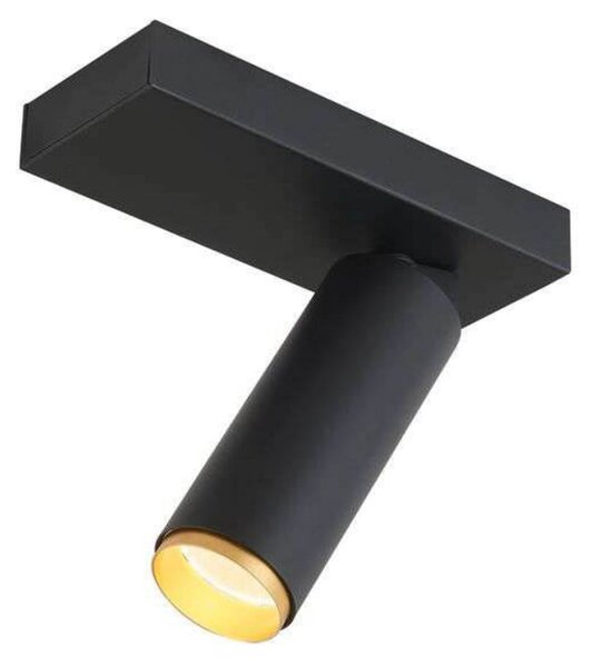 LOOM DESIGN LED тавански прожектор X-Beam, 1-крил, черен, Затъмняване, Черен, Дневна/трапезария, Алуминий, Модерен