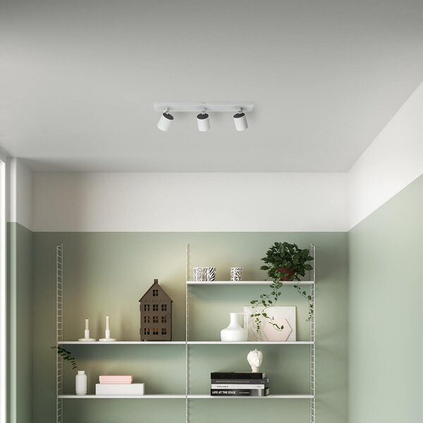 Philips Runner LED прожектор за таван, бял, 3 светлини., Бял, Дневна/трапезария, Метал, Модерен
