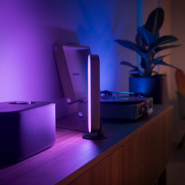 Philips Hue Двойна опаковка Play Lightbar, черна, Затъмняване, Черен, Дневна/трапезария, Пластмаса, Модерен