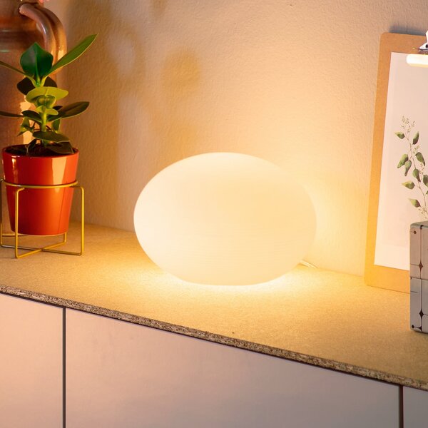 Philips Hue Flourish LED настолна лампа, RGBW, Затъмняване, Бял, Дневна/трапезария, Стъкло, Модерен