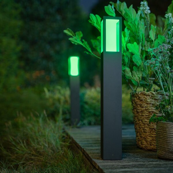 Philips Hue IMPRESS LED осветление за пътеки, RGBW, интелигентно, Затъмняване, Черен, Метал, Модерен