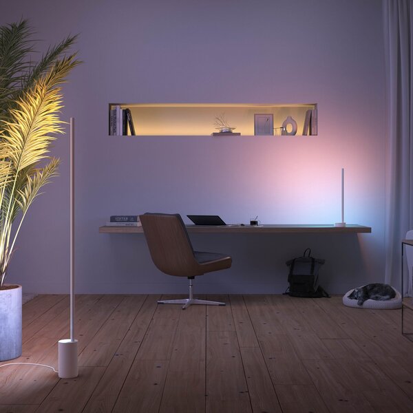 Philips Hue Подова лампа Gradient Signe LED бяла, Затъмняване, Бял, Дневна/трапезария, Метал