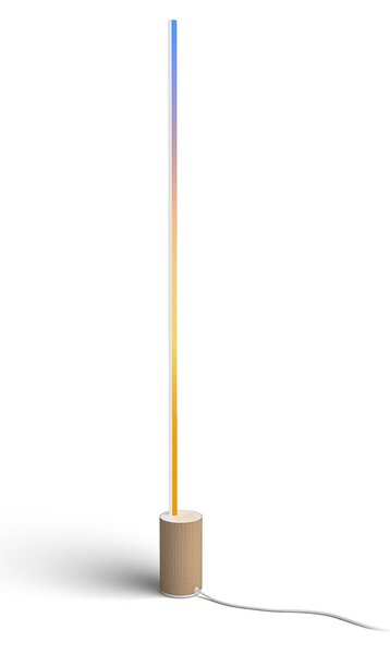 Philips Hue LED подова лампа Gradient Signe Oak, Затъмняване, Дърво, Дневна/трапезария, Дървесина, Модерен