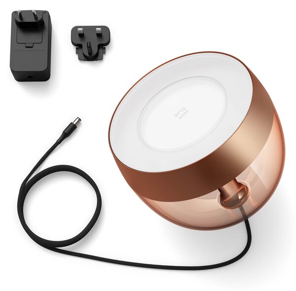 Philips Hue LED настолна лампа Iris WACA, медна, Затъмняване, Мед, Дневна/трапезария, Пластмаса, Модерен