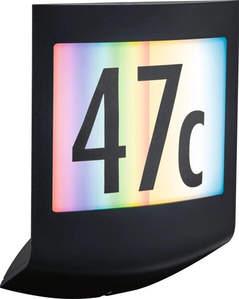 Paulmann 94513 - RGBW LED/8,2W IP44 Димируемо осветление за номер на къща PADEA 230V