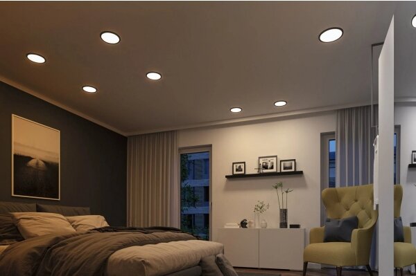 Paulmann 93102 - LED/16W IP44 Димируемо вградено осветително тяло AREO 230V Ø 23 см черно