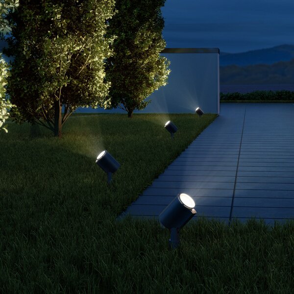 STEINEL Spot Garden SC LED прожектор със сензор, Черен, Метал, Модерен