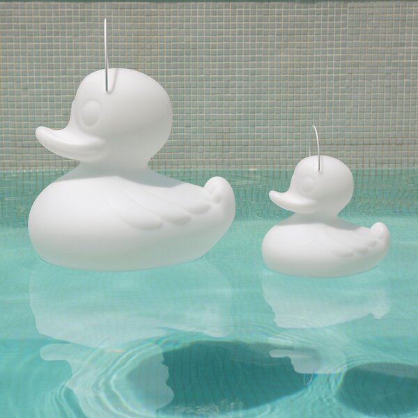 Goodnight Light LED дизайнерска лампа DUCK-DUCK S за външно осветление в бял цвят, Затъмняване, Бял, Пластмаса, Дизайн