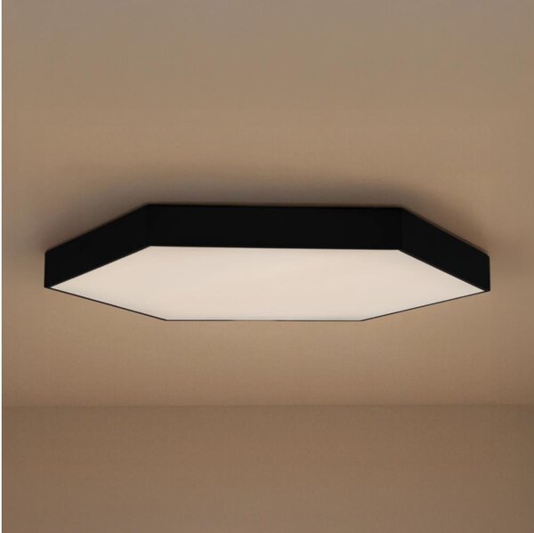 LED таванно осветително тяло LED/200W/230V 3000/4000/6500K диам. 100 cm черно