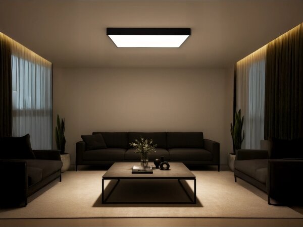 LED таванно осветително тяло LED/340W/230V 3000/4000/6500K 100x100 cm черно
