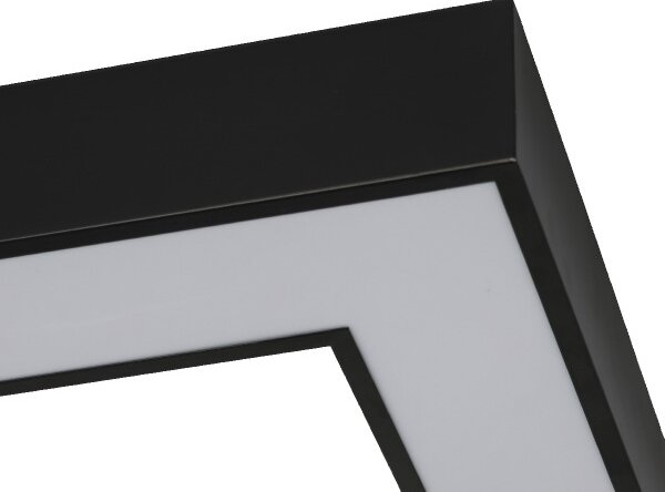 LED таванен плафон LED/150W/230V 3000/4000/6500K 120x120 см черен
