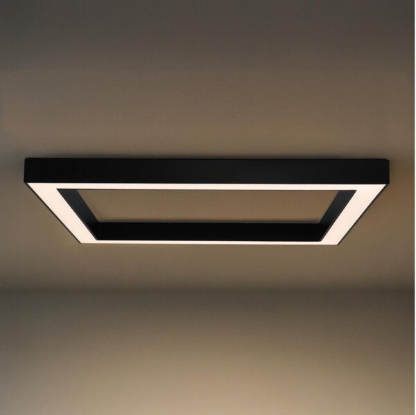 LED таванен плафон LED/150W/230V 3000/4000/6500K 120x120 см черен
