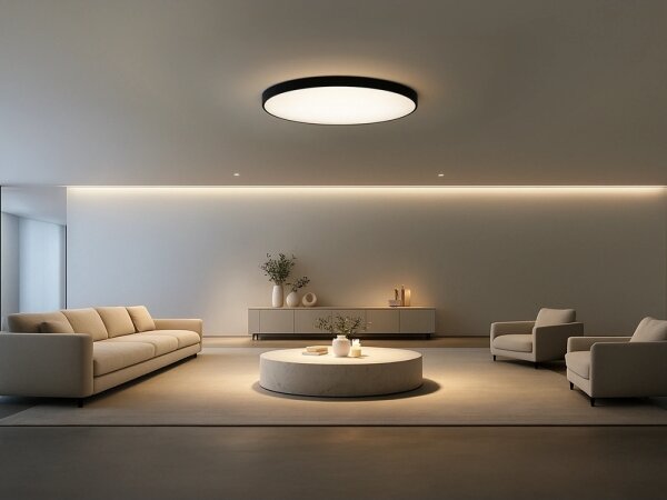 LED таванно осветително тяло LED/300W/230V 3000/4000/6500K Ø 120 cm черно
