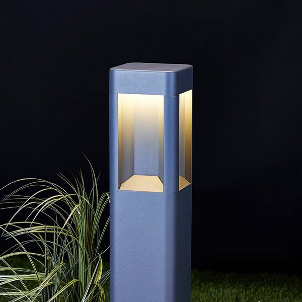 Lucande LED осветление за пътеки Annika, антрацит, метал, 80 cm, Черен, Метал, Модерен