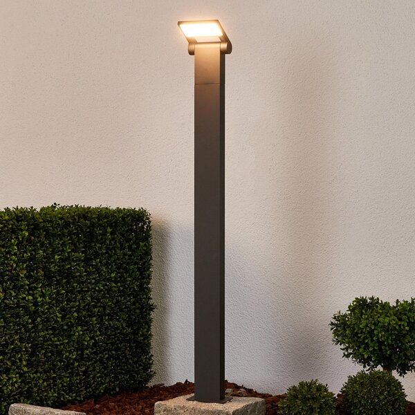 Lucande LED лампа за стълб Marius, 100 cm, Черен, Метал, Модерен