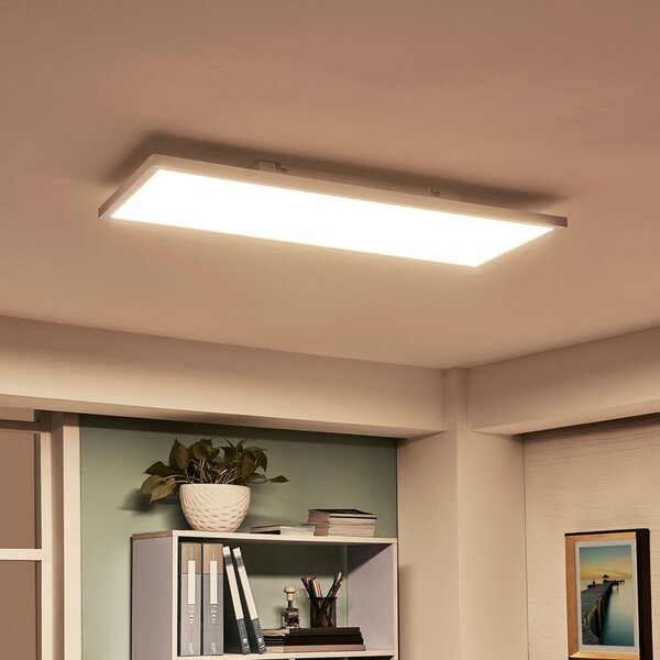 Arcchio LED панел Philia, CCT, 80 cm x 29,5 cm, Затъмняване, Бял, Дневна/трапезария, Пластмаса, Модерен