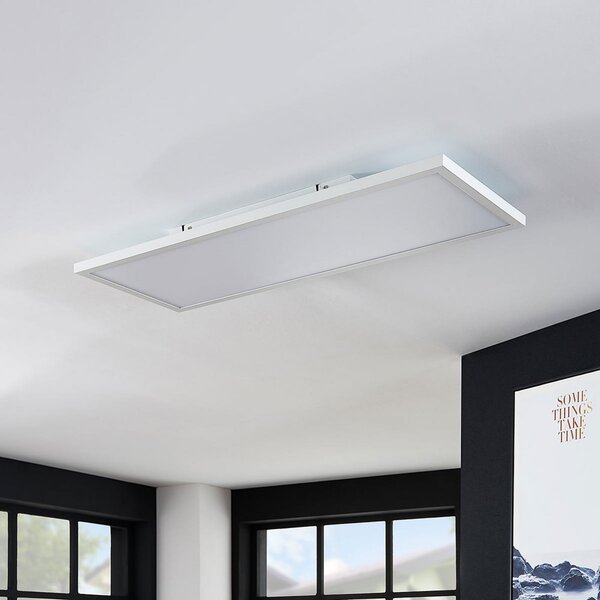 Arcchio LED панел Brenda, 80 x 30 cm, CCT, дистанционно управление, Затъмняване, Бял, Дневна/трапезария, Пластмаса, Модерен