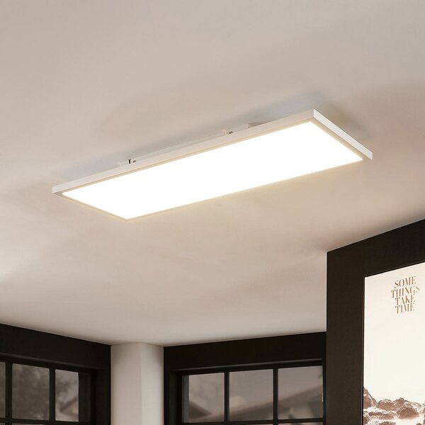 Arcchio LED панел Brenda, 80 x 30 cm, CCT, дистанционно управление, Затъмняване, Бял, Дневна/трапезария, Пластмаса, Модерен