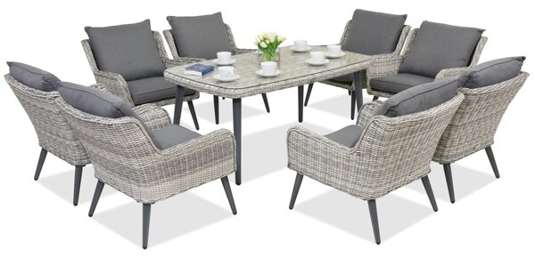 Градински мебели Bilbao Premium 8 Garden Point бяло