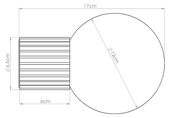 Зелена стенна лампа ø 12 cm Orbital – Sollux