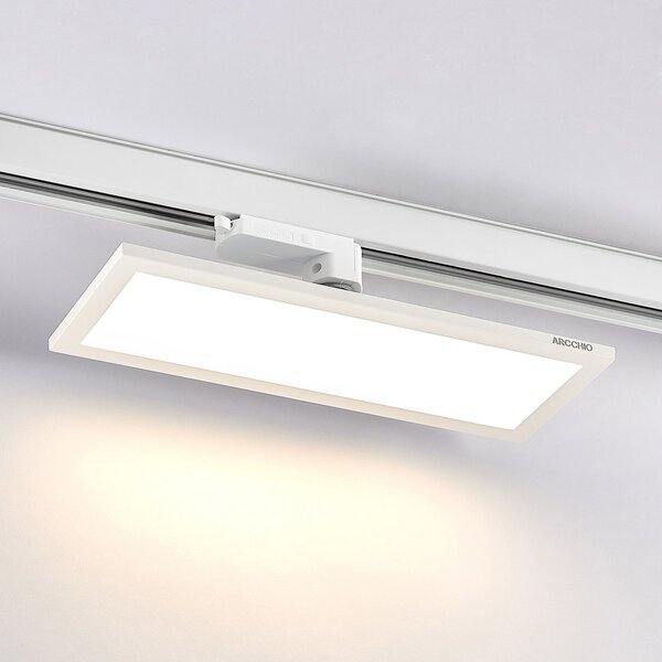 Arcchio Hairis 3-фазен LED панел бял 3000 K, Бял, кабинет / офис, Пластмаса, Модерен